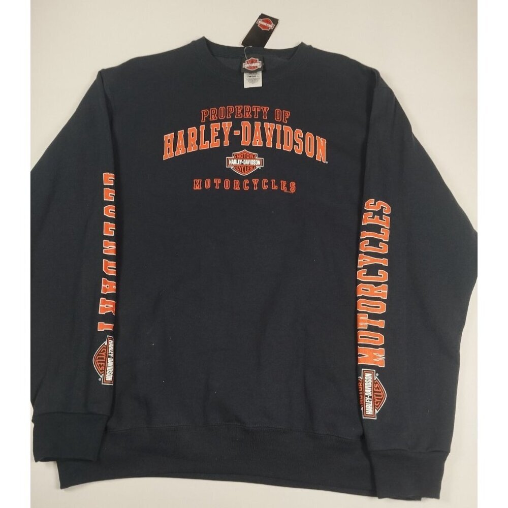 Harley-Davidson Mens L Black Las Vegas Classic Sweatshirt NWT